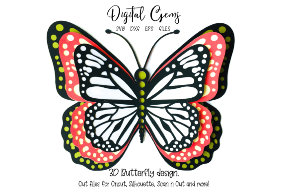 3D Butterfly Design: Where Art, Technology, and Nature Converge