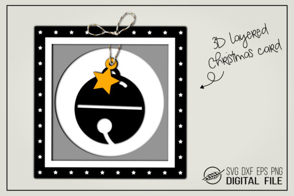 3D Christmas Card - Bell