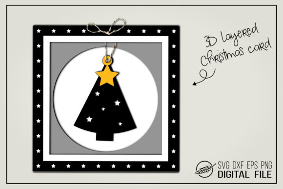 3D Christmas Card - Christmas Tree