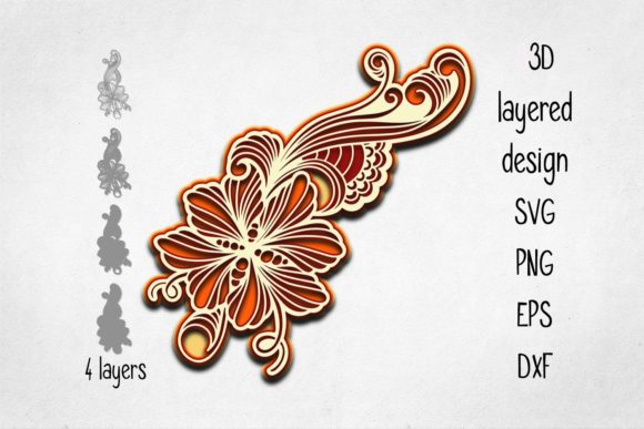3D Layered Floral Design