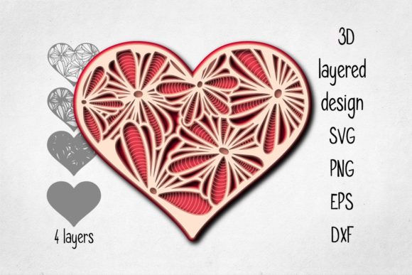 3D Layered Floral Heart: A Strategic Tool for Intentional Design and Meaningful Connection