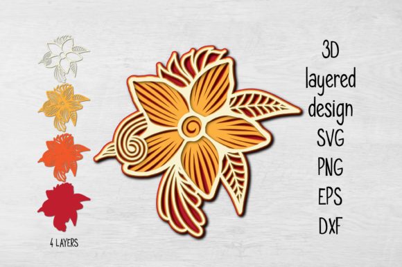 3D Multilayer Floral Design