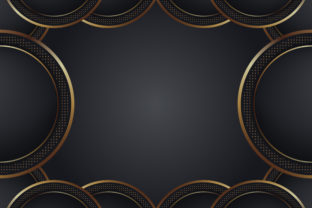 Abstract Circle Gold Grey: A Design Element for Thoughtful Visual Composition