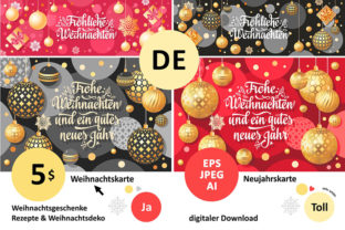 Christmas Card. Weihnachten. Christmas I: A Thoughtful Resource for Multilingual Holiday Communication