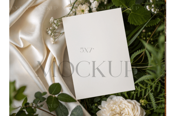 Greenery Silk 5x7 Card Mockup: A Practical Tool for Visualizing, Refining, and Presenting Physical Card Designs