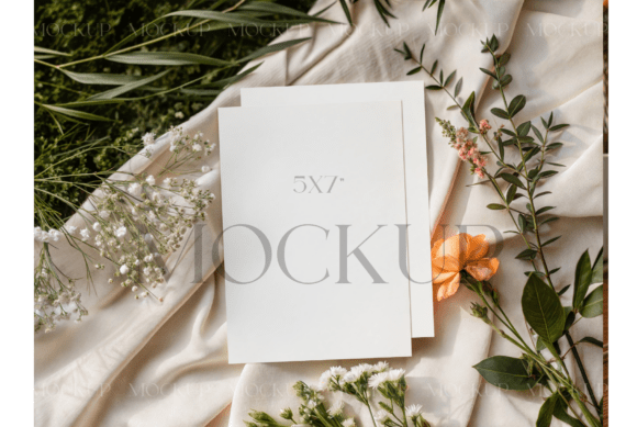 Orange Rose Silk 5x7 Card Mockup: A Precision Tool for Design Validation and Client Communication