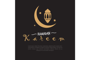 Ramadan Kareem Banner Typography