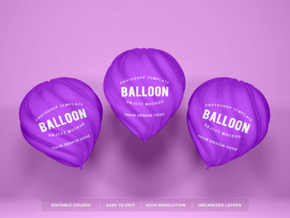 Realistic Party Balloon Photoshop Mockup: When Detail and Flexibility Matter Most