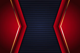 Red Gold Geometric Background