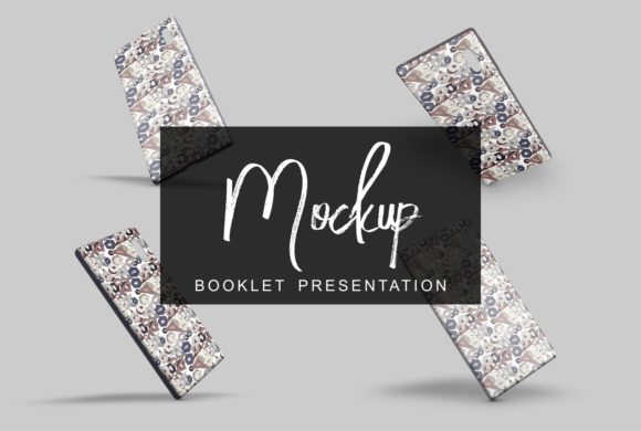 Simple 3D Mobile Cover Mockup Design